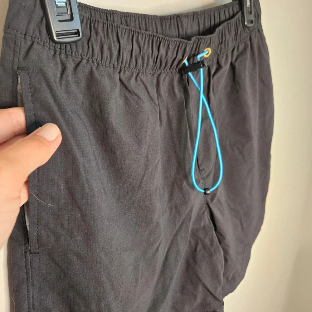 Chubbies Mens Swim Trunks Black Blue Toggle Drawstring Mesh Lined Shorts Medium